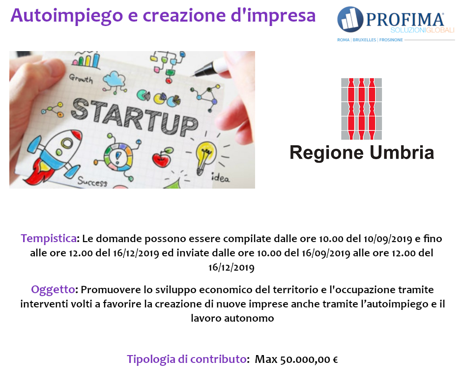 Autoimpiego Umbria