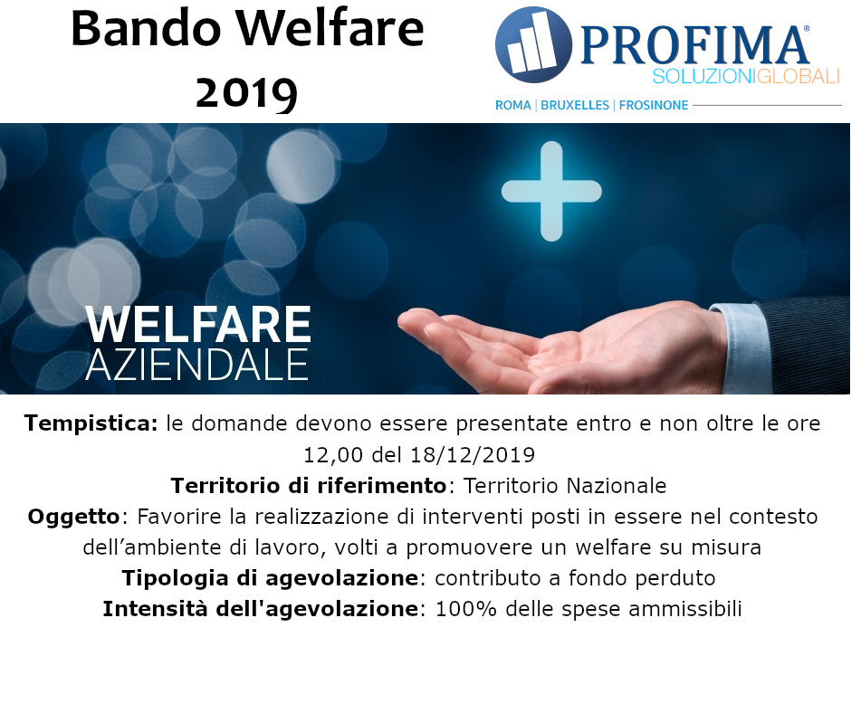 Contributi Bando Welfare 2019