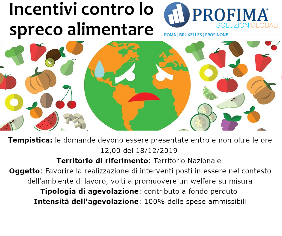 Bando Contro lo Spreco Alimentare