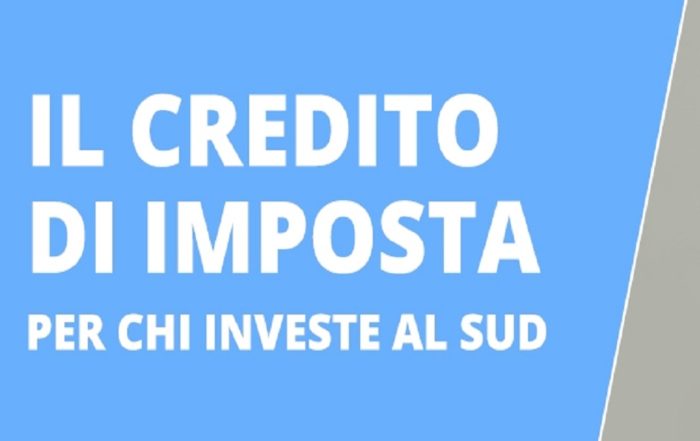 Credito d'imposta mezzogiorno