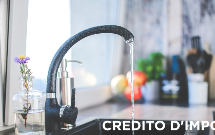 credito d'imposta acqua potabile