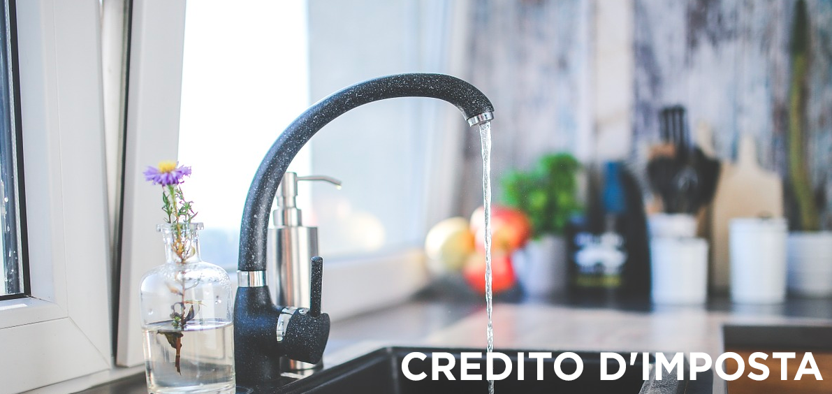 credito d'imposta acqua potabile