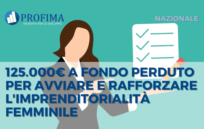 IMPRENDITORIALITÀ FEMMINILE
