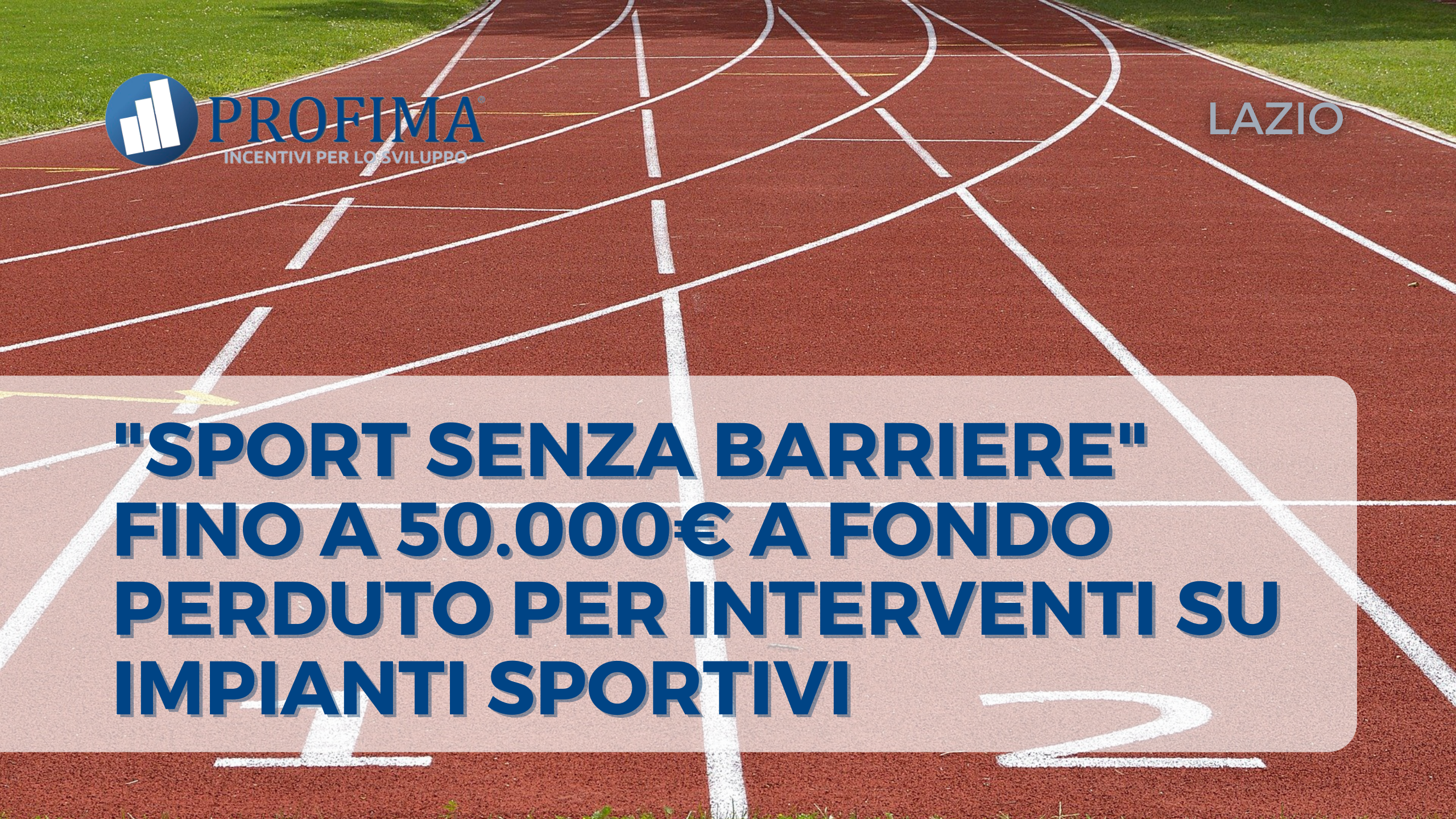 Lazio incentivi impianti sportivi