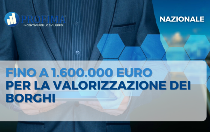 NAZIONALE Valorizzazione dei borghi