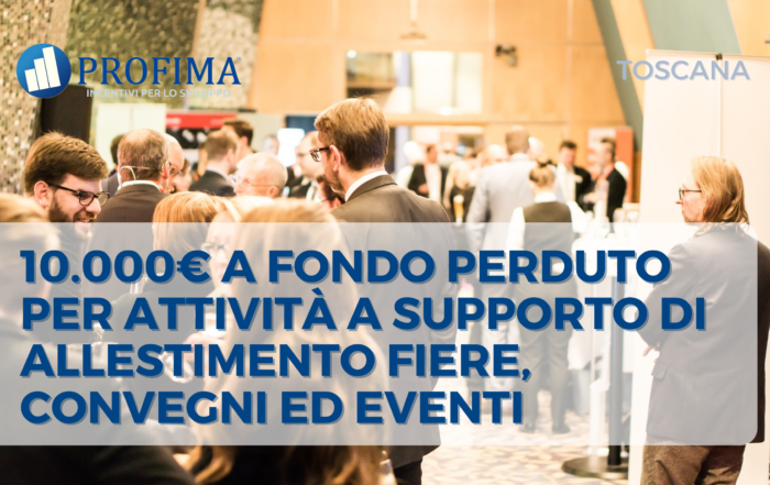 TOSCANA Ristori Covid fiere ed eventi